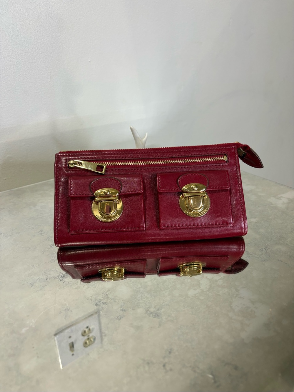 Vintage Marc Jacobs Red Leather Wallet